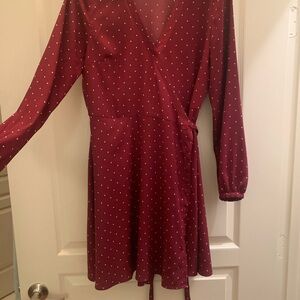 Red starred dress